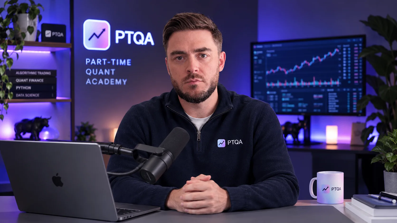 Lewis Jackson in the Part-Time Quant Academy studio